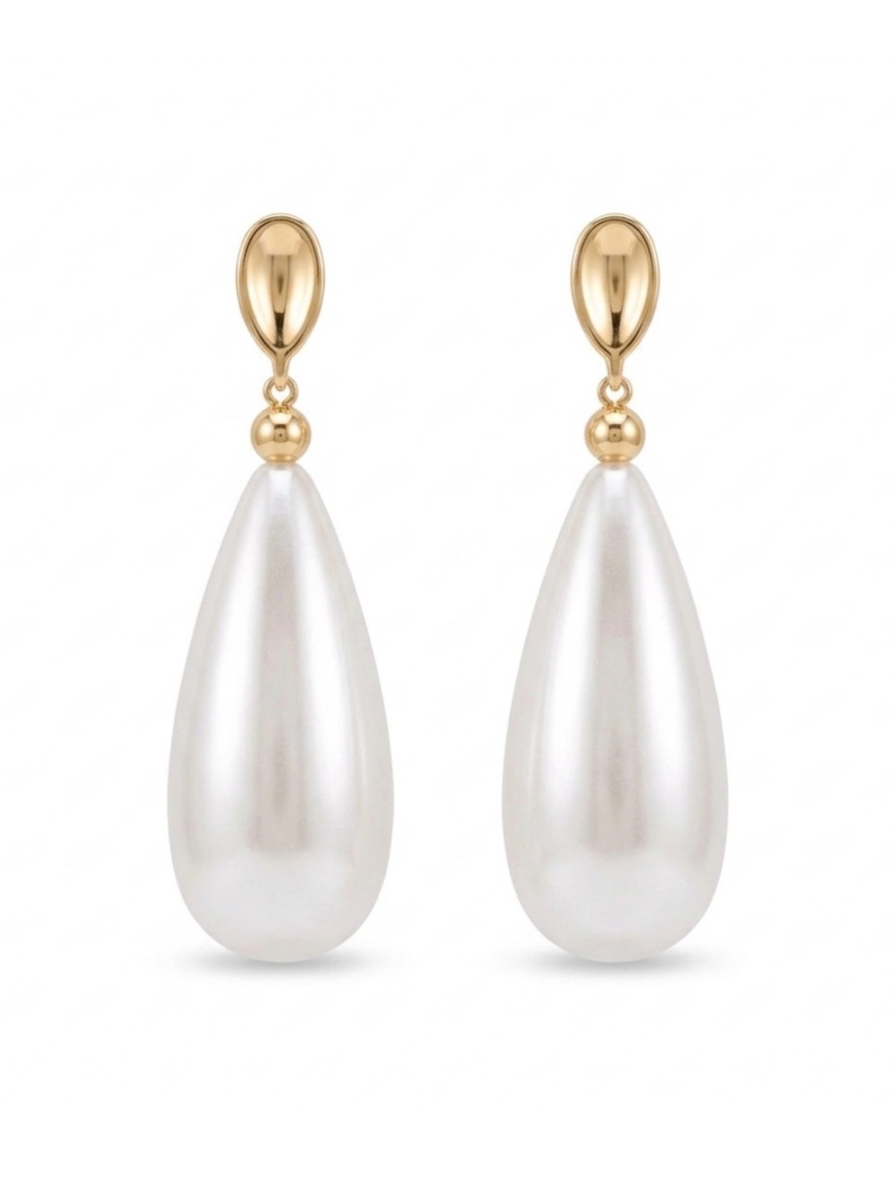 NWT ⚜️🤍⚜️ Piper K Faux Pearl Teardrop Dangle Earrings